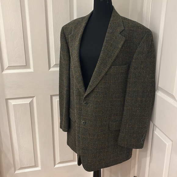 Harris Tweed 100% Wool Scotland House Herringbone Sport Coat